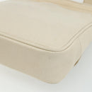 BURBERRY Blue Label Shoulder Bag Canvas Beige Silver Auth 176617-15