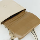BURBERRY Blue Label Shoulder Bag Canvas Beige Silver Auth 176617-10