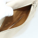 BURBERRY Blue Label Shoulder Bag Canvas Beige Silver Auth 176617-21