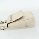 BURBERRY Blue Label Shoulder Bag Canvas Beige Silver Auth 176617-3