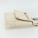 BURBERRY Blue Label Shoulder Bag Canvas Beige Silver Auth 176617-4