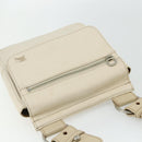 BURBERRY Blue Label Shoulder Bag Canvas Beige Silver Auth 176617-6