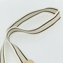 BURBERRY Blue Label Shoulder Bag Canvas Beige Silver Auth 176617-8