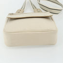 BURBERRY Blue Label Shoulder Bag Canvas Beige Silver Auth 176617-5