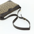 CELINE C Sulky Shoulder Bag Canvas Beige Gold Auth 176618-7