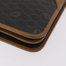 Christian Dior Honeycomb Canvas Shoulder Bag PVC Beige Gold Auth 176623-10