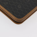 Christian Dior Honeycomb Canvas Shoulder Bag PVC Beige Gold Auth 176623-12