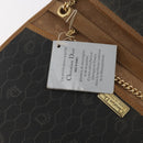 Christian Dior Honeycomb Canvas Shoulder Bag PVC Beige Gold Auth 176623-16