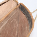 Christian Dior Honeycomb Canvas Shoulder Bag PVC Beige Gold Auth 176623-19