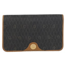 Christian Dior Honeycomb Canvas Shoulder Bag PVC Beige Gold Auth 176623-2