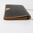 Christian Dior Honeycomb Canvas Shoulder Bag PVC Beige Gold Auth 176623-4