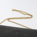 Christian Dior Honeycomb Canvas Shoulder Bag PVC Beige Gold Auth 176623-8