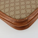 CELINE Macadam Canvas Shoulder Bag PVC Beige Gold Auth 176626A-13