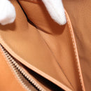 CELINE Macadam Canvas Shoulder Bag PVC Beige Gold Auth 176626A-23