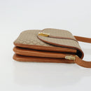 CELINE Macadam Canvas Shoulder Bag PVC Beige Gold Auth 176626A-4
