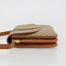 CELINE Macadam Canvas Shoulder Bag PVC Beige Gold Auth 176626A-5