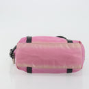 PRADA Shoulder Bag Nylon Pink Silver Auth 176628-5