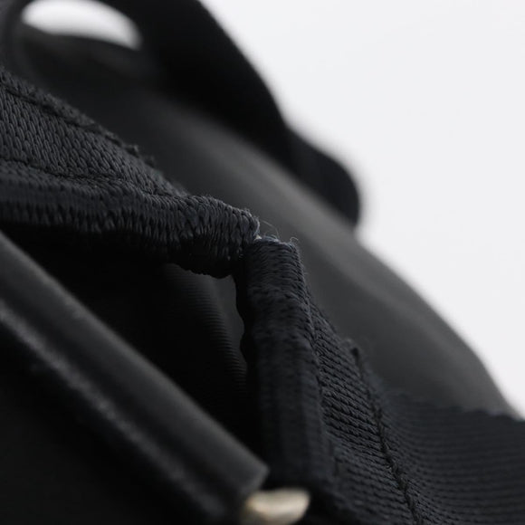 PRADA Backpack Nylon Black Silver Auth 176629