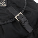 PRADA Backpack Nylon Black Silver Auth 176629-22