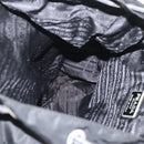 PRADA Backpack Nylon Black Silver Auth 176629-25