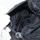 PRADA Backpack Nylon Black Silver Auth 176629-26
