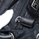 PRADA Backpack Nylon Black Silver Auth 176629-27