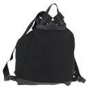 PRADA Backpack Nylon Black Silver Auth 176629-2
