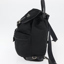 PRADA Backpack Nylon Black Silver Auth 176629-3