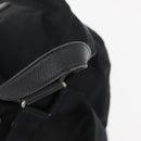 PRADA Backpack Nylon Black Silver Auth 176629-7