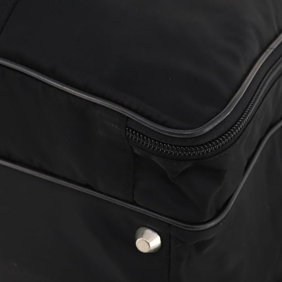 PRADA Boston Bag Nylon 2way Black Silver Auth 176630