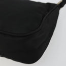PRADA Accessory Pouch Nylon Black Silver Auth 176631A-14