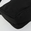 PRADA Accessory Pouch Nylon Black Silver Auth 176631A-15