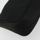 PRADA Accessory Pouch Nylon Black Silver Auth 176631A-17
