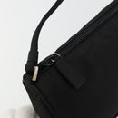 PRADA Accessory Pouch Nylon Black Silver Auth 176631A-9