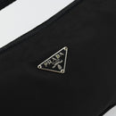 PRADA Accessory Pouch Nylon Black Silver Auth 176631A-18