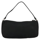 PRADA Accessory Pouch Nylon Black Silver Auth 176631A-2