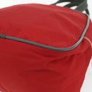 PRADA Sports Hand Bag Nylon Red Silver Auth 176633A-15