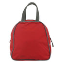PRADA Sports Hand Bag Nylon Red Silver Auth 176633A-2
