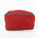 PRADA Sports Hand Bag Nylon Red Silver Auth 176633A-5
