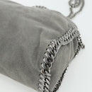 Stella MacCartney Chain Falabella Bag polyester 2way Gray 371223 Auth 176634A-18