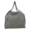Stella MacCartney Chain Falabella Bag polyester 2way Gray 371223 Auth 176634A-13