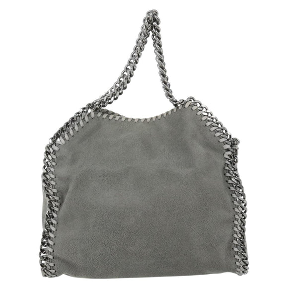 Stella MacCartney Chain Falabella Bag polyester 2way Gray 371223 Auth 176634A