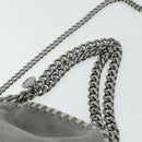 Stella MacCartney Chain Falabella Bag polyester 2way Gray 371223 Auth 176634A-14
