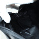 GUCCI Hand Bag Patent leather 2way Black Silver Auth 176640-22