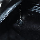 GUCCI Hand Bag Patent leather 2way Black Silver Auth 176640-23