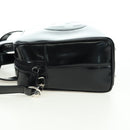 GUCCI Hand Bag Patent leather 2way Black Silver Auth 176640-3