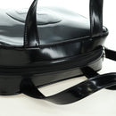 GUCCI Hand Bag Patent leather 2way Black Silver Auth 176640-6
