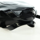 GUCCI Hand Bag Patent leather 2way Black Silver Auth 176640-7