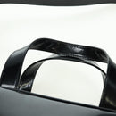 GUCCI Hand Bag Patent leather 2way Black Silver Auth 176640-14