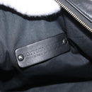 BOTTEGA VENETA Clutch Bag Leather Black Auth 176641-9